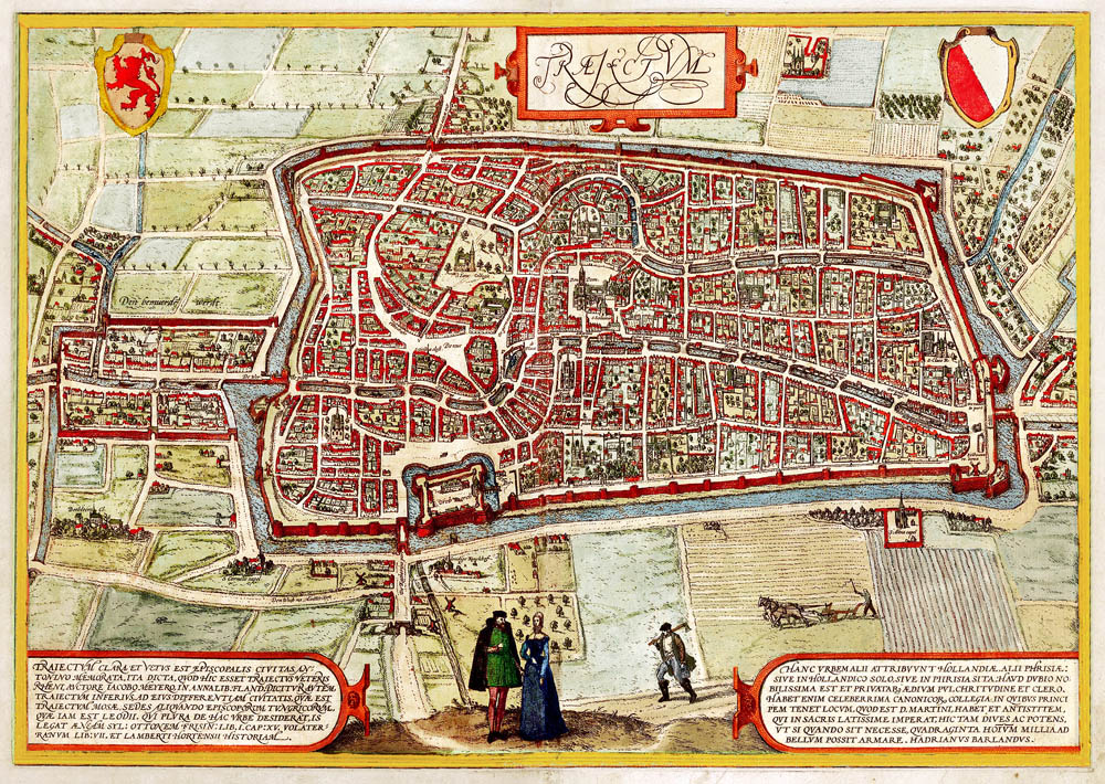 Utrecht 1590 Braun en Hogenberg